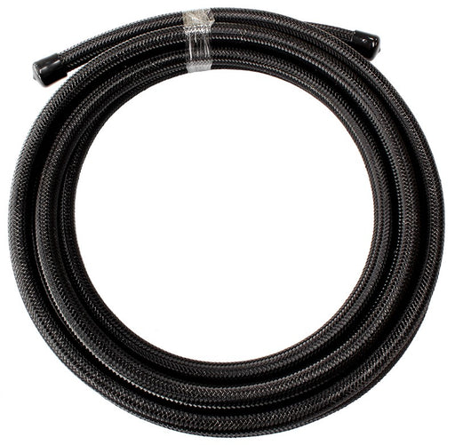 200 SERIES PTFE (Teflon®) BLACK STAINLESS STEEL BRAIDED HOSE -4AN 1 METRE LENGTH