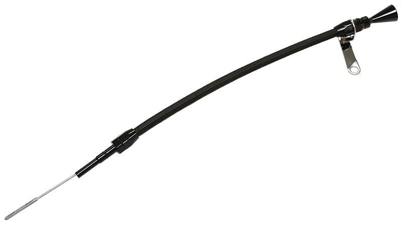 STAINLESS STEEL FLEXIBLE ENGINE DIPSTICK SUIT CHEV LS SERIES - BLACK