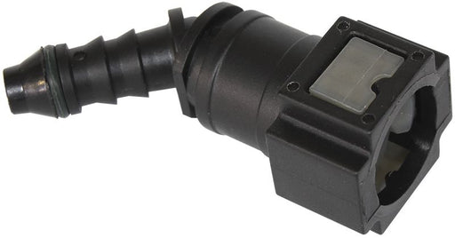 PUSH ON 5/16 EFI FITTING TO 5/16 / 7.94MM BARB 45 DEGREE