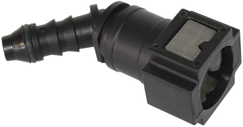 PUSH ON 5/16 EFI FITTING TO 5/16 / 7.94MM BARB 45 DEGREE