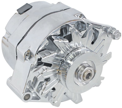 120 AMP CHEV STYLE 1-WIRE ALTERNATOR - CHROME