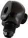 90° LOW PROFILE -6ORB TO -6AN  MALE ADAPTER - BLACK