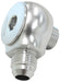 90° LOW PROFILE -6ORB TO -6AN MALE ADAPTER - SILVER      