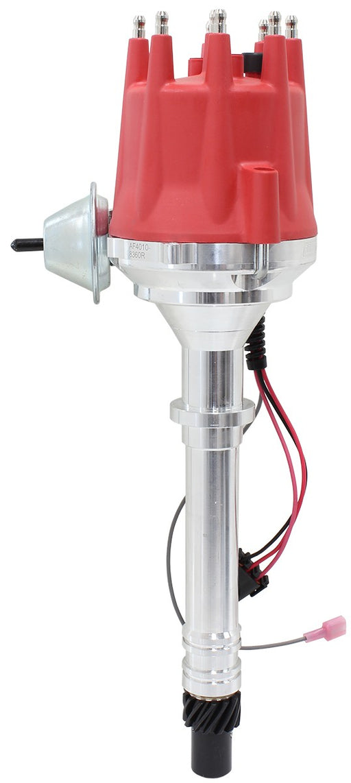 XPRO SB/BB CHEV READY TO RUN DISTRIBUTOR, MACHINED ALUMINIUM BODY WITH RED CAP