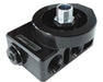 BILLET ALUMINIUM REMOTE FILTER & OIL THERMOSTAT-10 ORB PORTS 