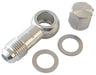 90° FUEL PUMP BANJO KIT -6AN SILVER