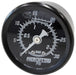 1-1/2" 30 PSI LIQUID FILLED GAUGE BLACK FACE WHITE POINTER