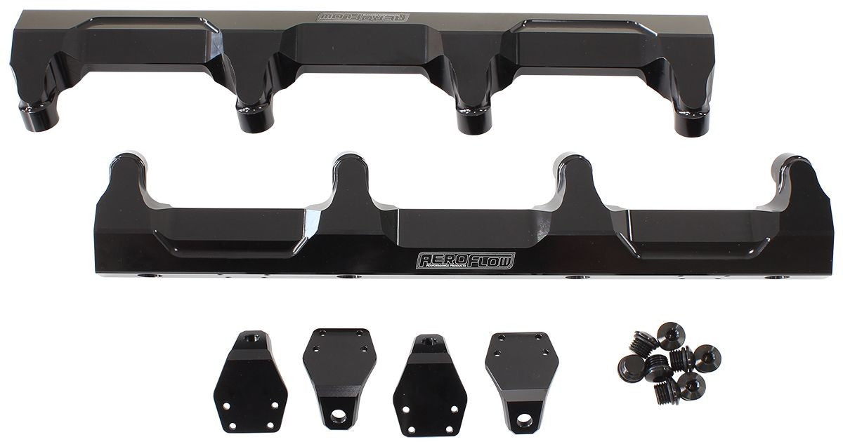 Border Fuel Rails AF64-2124BLK GM SUPERCHARGED LSA BILLET EFI FUEL RAILS - BLACK ...