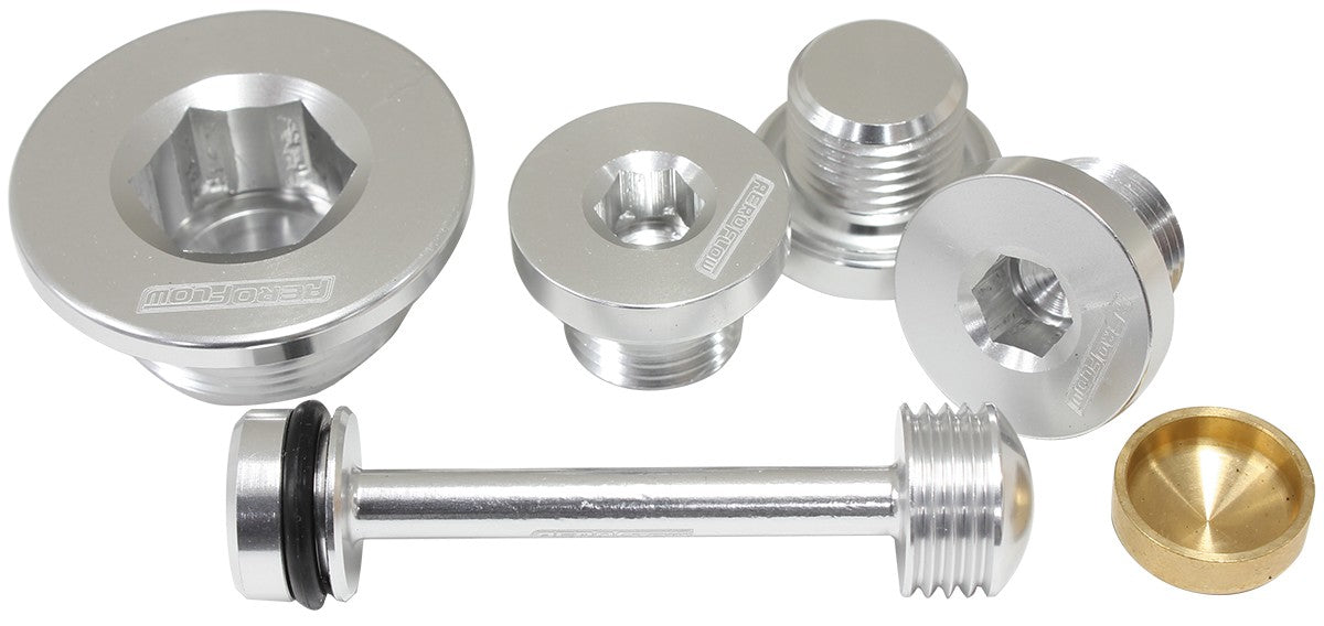 WELSH PLUG KIT WITH BILLET BARBELL SUIT GM LS SERIES