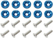 Billet Dress-Up/Fender Bolt Kit M6 x 1.00mm (20mm UHL) Blue Finish