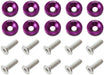 Billet Dress-Up/Fender Bolt Kit M6 x 1.00mm (20mm UHL) Purple Finish