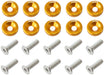 Billet Dress-Up/Fender Bolt Kit M6 x 1.00mm (20mm UHL) Gold Finish