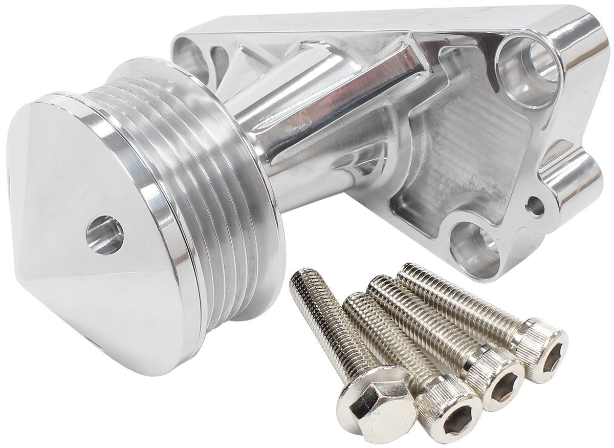 AF644367 GM LS POWER STEERING DELETE IDLER BRACKET POLISHED