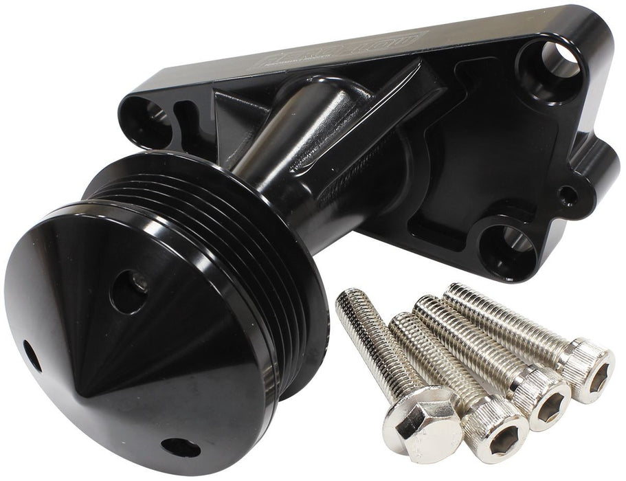 GM LS POWER STEERING DELETE IDLER BRACKET - BLACK