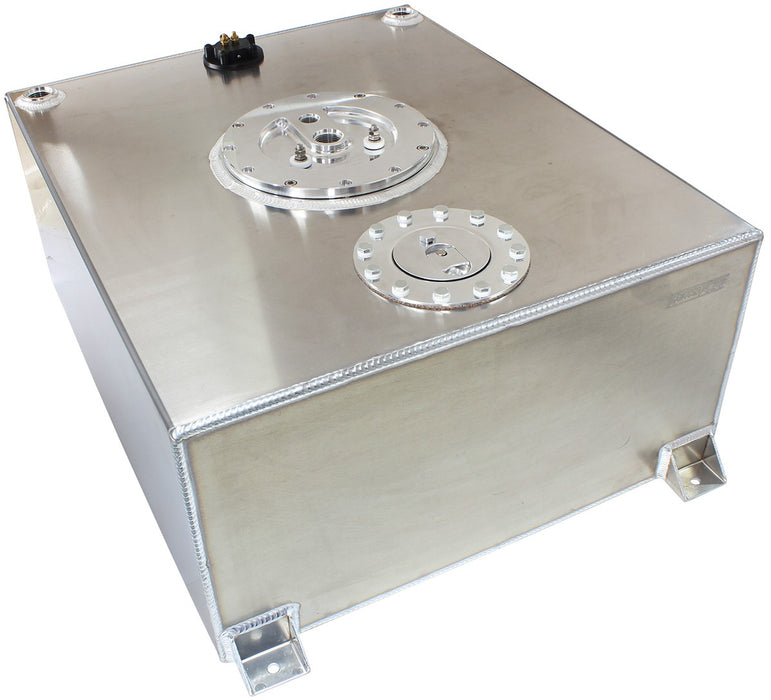 ALUMINIUM 20 GALLON (76L) FUEL CELL FLAT BOTTOM TRIPLE 40mm PUMP HANGER & FUEL SENDER 