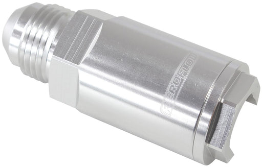 PUSH-ON EFI FUEL FITTING -8AN WITH 1/2" PUSH-ON - SILVER