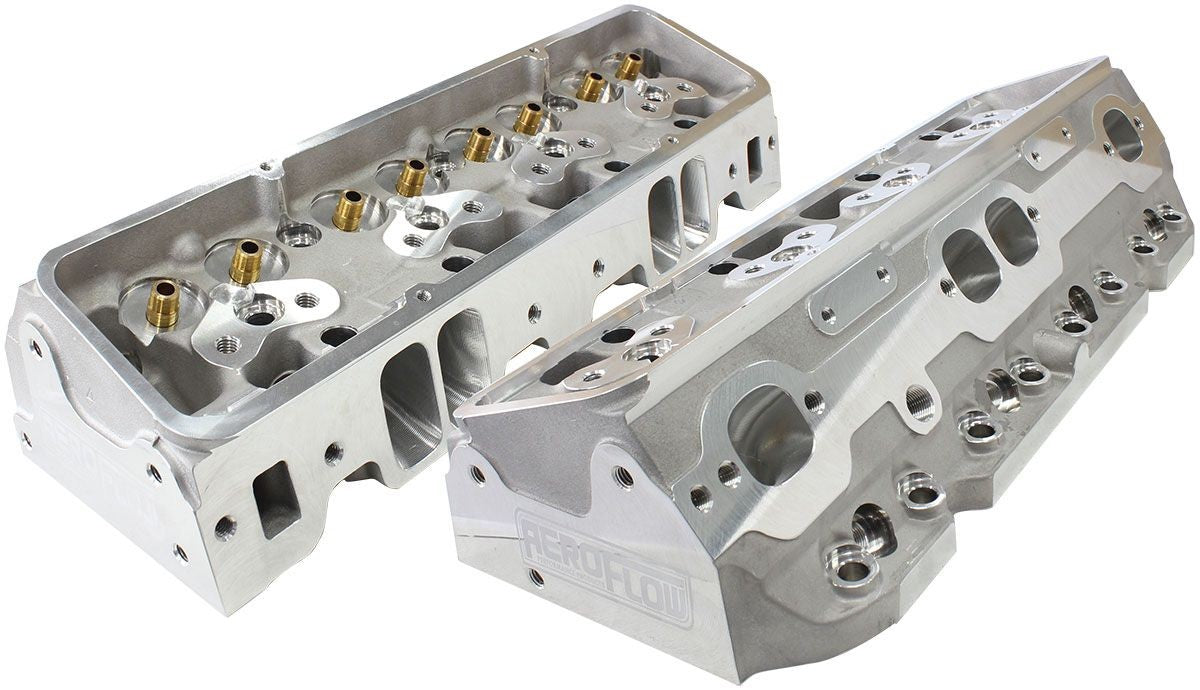 SBC 213cc CNC PORTED ALUMINIUM HEADS BARE 2.08"/1.60" VALVES (PAIR)