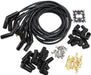 XPRO UNIVERSAL V8 IGNITION LEAD SET WITH 135° CERAMIC BOOTS - BLACK