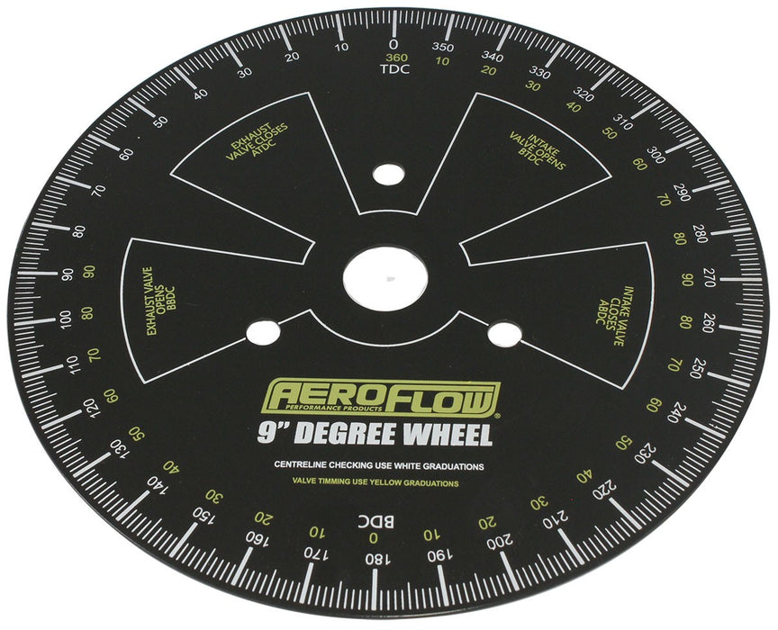 CAMSHAFT DEGREE WHEEL, 9" UNIVERSAL