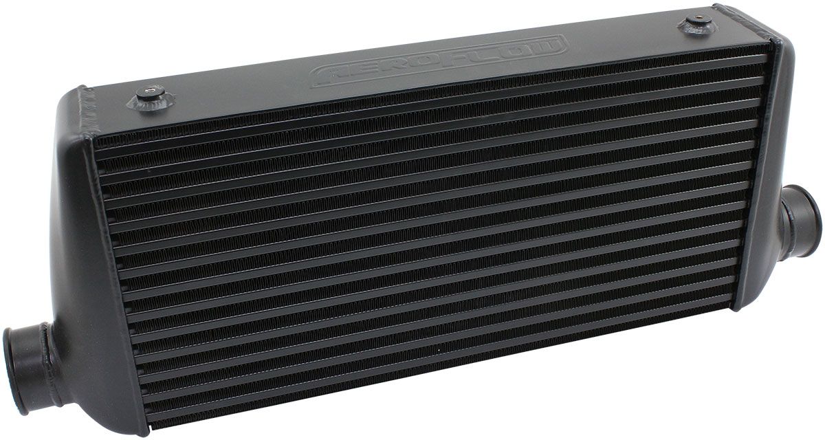 RACE SERIES ALUMINIUM INTERCOOLER 600 x 300 x 76mm BLACK POWDER COAT