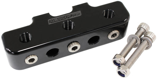 Pressure Sensor Block - Black With 9 x 1/8" NPT Ports