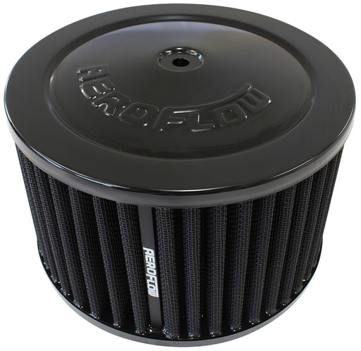 BLACK 6-3/8" x 4" AIR FILTER ASSEMBLY, 5-1/8" NECK