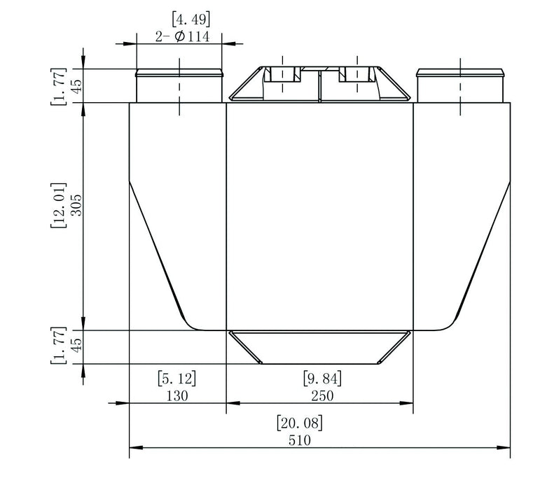 WATER TO AIR INTERCOOLER, 15.55" x 20.08" x 12"