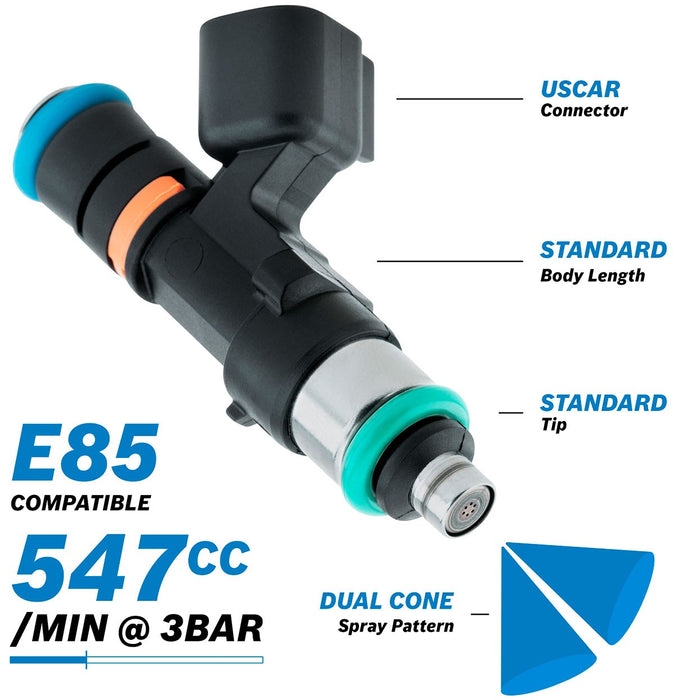 BOSCH MOTORSPORT 547cc EV14 MEDIUM USCAR FUEL INJECTOR