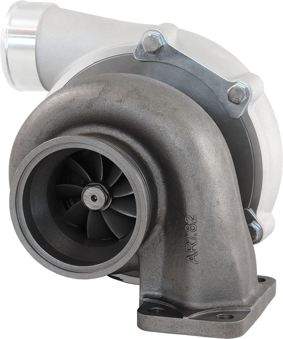 BOOSTED 6862 .82 Turbocharger 1050HP, Natural Cast Finish, External Wastegate, T3 Inlet Flange, V-Band Exhaust Flange