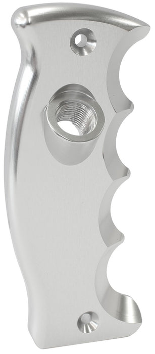 PISTOL GRIP DRIVERS SIDE BUTTON PLATE - SILVER