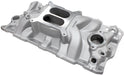 SB CHEV STREET DUAL PLANE INTAKE MANIFOLD, NATURAL FINISH