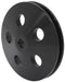 POWER STEERING PUMP PULLEY, SINGLE GROOVE, BLACK FINISH SUIT GM SAGINAW PUMP