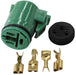 NIPPON DENSO ALTERNATOR PLUG 3 PIN ROUND PLUG