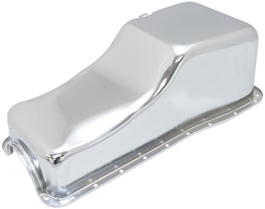 FORD BIG BLOCK STANDARD REPLACEMENT OIL PAN, CHROME FINISH