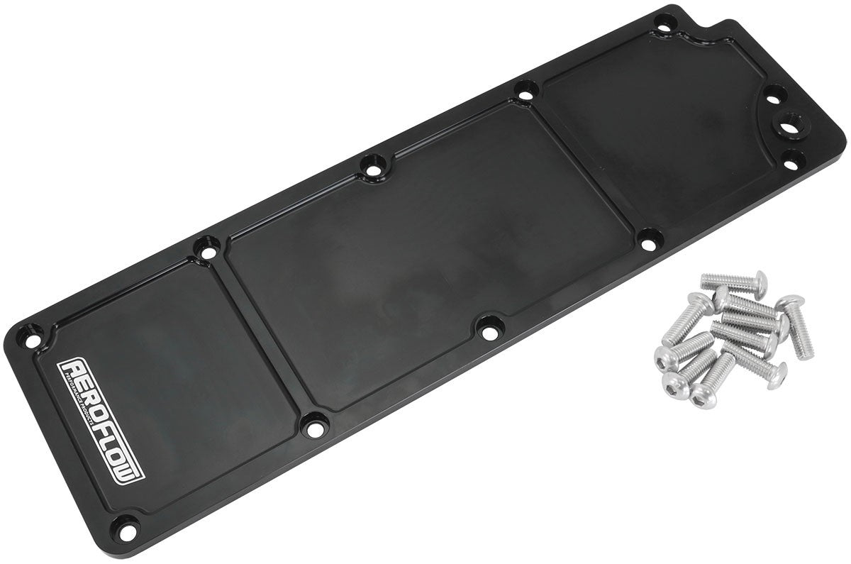 AF77-5016BLK GM LS3 BILLET VALLEY COVER SUIT DOD DELETE, BLACK FINISH ...