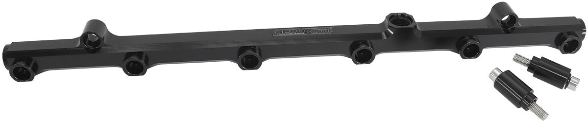 AF64-2211BLK- Aeroflow Nissan RB26DETT Billet EFI Fuel Rails (Black)