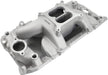 BB CHEV AIR GAP DUAL PLANE INTAKE MANIFOLD, NATURAL FINISH