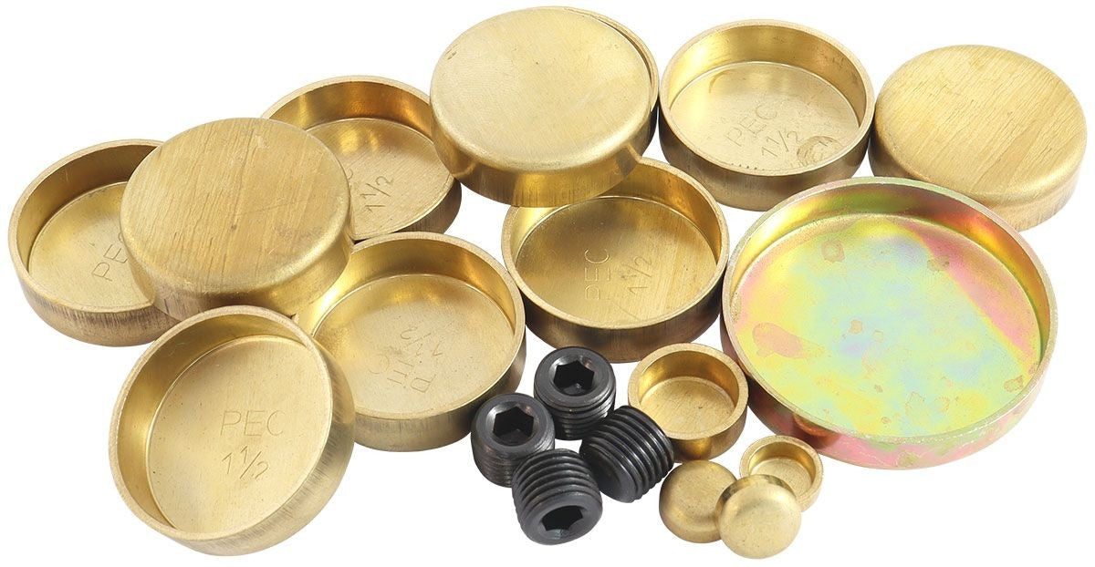 FORD 289,302,351 WINDSOR WELSH PLUG KIT - BRASS