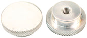 AF55-1009- Polished Billet Air Cleaner Nut 1/4" UNC Low profile with a tall step down to suit Full Flow Air Cleaner Lid 