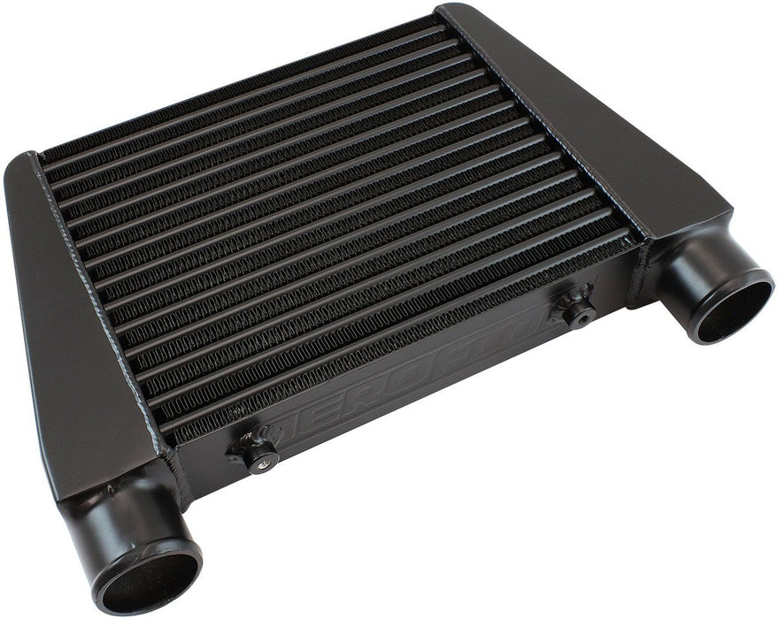 AF90-1015BLK- V-Mount Street Series Aluminium Intercooler, Black Powder Coated Finish 