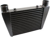 AF90-1015BLK- V-Mount Street Series Aluminium Intercooler, Black Powder Coated Finish 