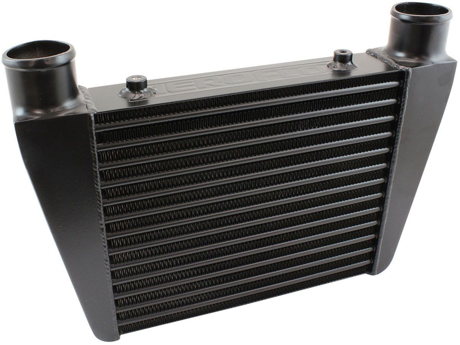 AF90-1015BLK- V-Mount Street Series Aluminium Intercooler, Black Powder Coated Finish 
