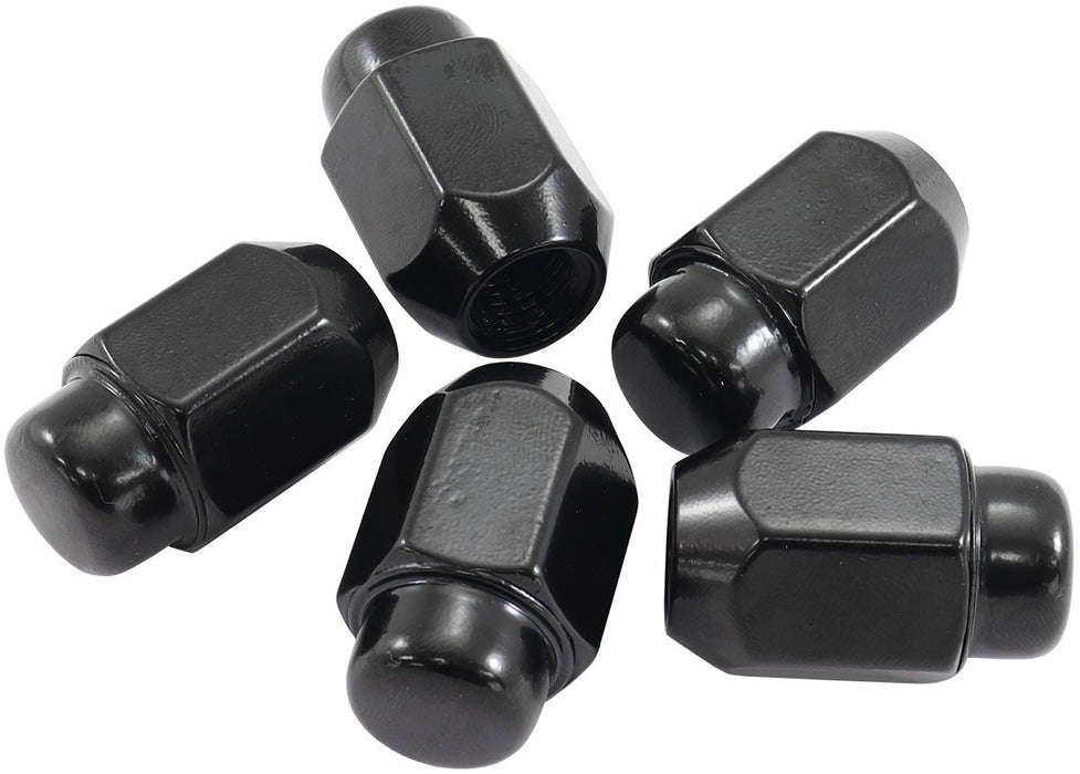 Acorn Medium Closed Black Wheel Nuts - M14 x 1.50mm Pack of 5, 60 Degree Taper AF3028-2000