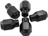 Conical ET Style Closed Black Wheel Nuts - M12 x 1.50mm, Pack of 5, 60 Degree Taper with 0.670" Shank Diameter