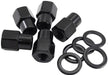 0.550" SHANK OPEN BLACK WHEEL NUTS - 7/16-20" PACK OF 5