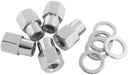 0.550" Shank OpenChrome Wheel Nuts - M14 x 1.50mm Pack of 5, Washer Seat with Shank 