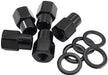 0.550" Shank Open Black Wheel Nuts - M14 x 1.50mm 0.550" Shank Open Black Wheel Nuts - M14 x 1.50mm