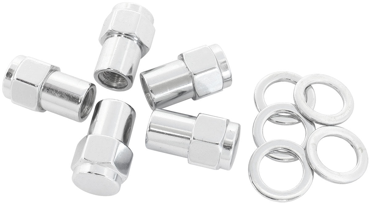 WHEEL NUTS 0.550" SHANK CLOSED M14x 1.50mm CHROME