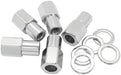 0.750" Shank Open Chrome Wheel Nuts - M12 x 1.50mm Pack of 5, Washer Seat with Shank   AF3036-7000