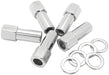 af3031-9000- 1.380" Shank OpenChrome Wheel Nuts - 7/16-20" Pack of 5, Washer Seat with Shank